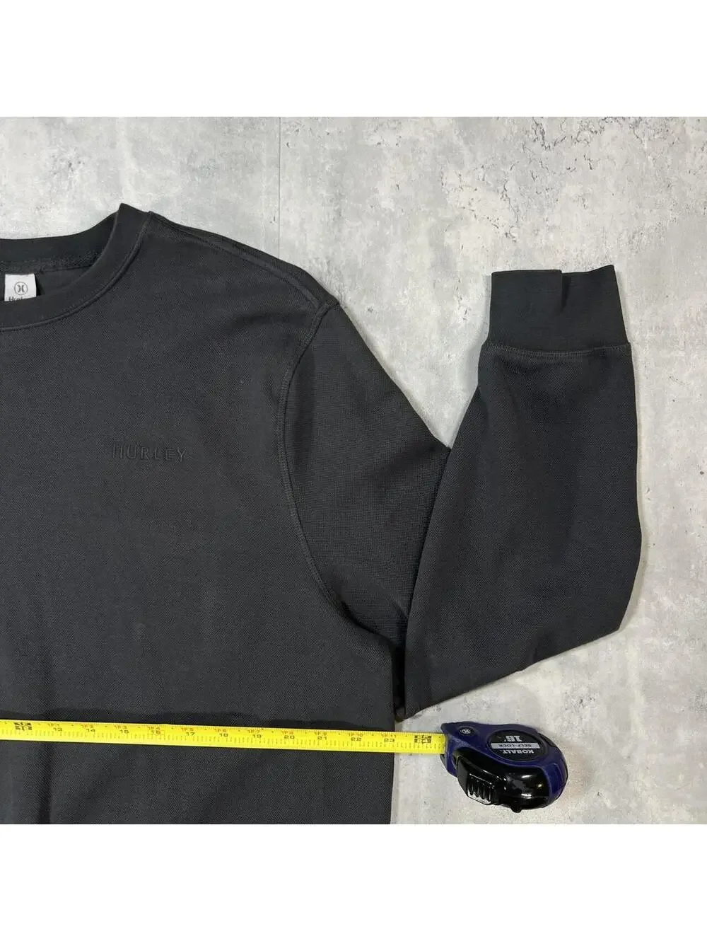 Y2K Gray Hurley Grunge Knit Sweater